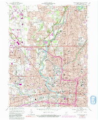 Indianapolis West 1967 topographic map thumbnail