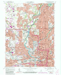 Indianapolis West 1967 topographic map thumbnail