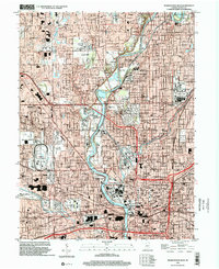 Indianapolis West 1998 topographic map thumbnail