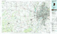 Indianapolis topographic map thumbnail