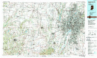Indianapolis 1986 topographic map thumbnail
