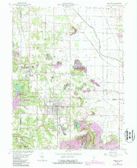 Jasonville 1963 topographic map thumbnail