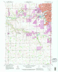 Kokomo West 1992 topographic map thumbnail