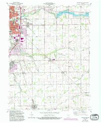 Kokomo East 1960 topographic map thumbnail