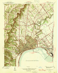 New Albany 1946 topographic map thumbnail