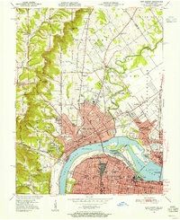 New Albany 1950 topographic map thumbnail