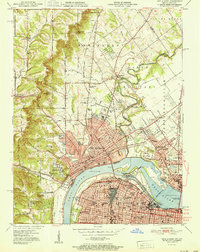 New Albany 1951 topographic map thumbnail