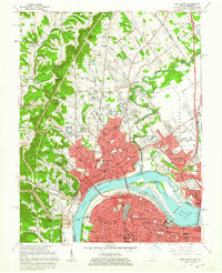 New Albany 1960 topographic map thumbnail