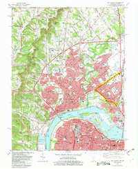 New Albany 1982 topographic map thumbnail