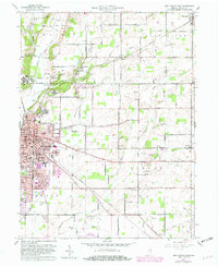 New Castle East 1960 topographic map thumbnail