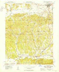 Morgantown 1950 topographic map thumbnail