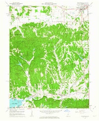 Morgantown 1961 topographic map thumbnail