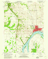 Mount Vernon 1957 topographic map thumbnail