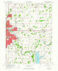 Muncie East 1962 topographic map thumbnail