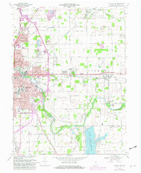 Muncie East 1969 topographic map thumbnail