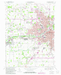 Muncie West 1969 topographic map thumbnail