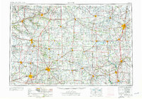 Muncie 1953 topographic map thumbnail