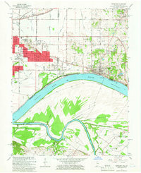 Newburgh 1964 topographic map thumbnail