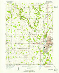 Noblesville 1953 topographic map thumbnail