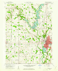 Noblesville 1960 topographic map thumbnail