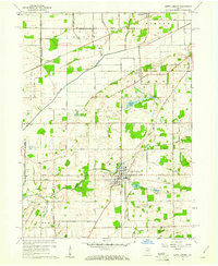 North Liberty 1958 topographic map thumbnail