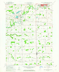 North Manchester South 1961 topographic map thumbnail