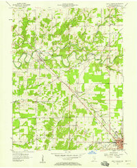 North Vernon 1957 topographic map thumbnail