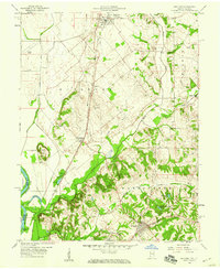 Oaktown 1958 topographic map thumbnail