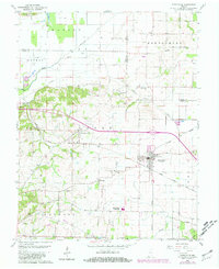 Poseyville 1959 topographic map thumbnail