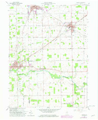 Redkey 1960 topographic map thumbnail
