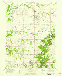 Roachdale 1958 topographic map preview