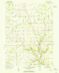 Rosston 1953 topographic map preview
