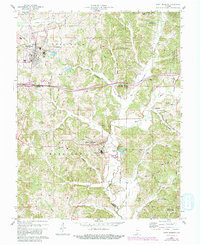 Saint Meinrad 1960 topographic map thumbnail