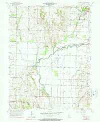 Saline City 1957 topographic map thumbnail