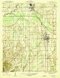Scottsburg 1947 topographic map thumbnail