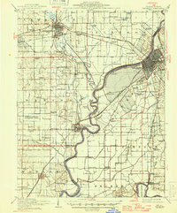 Vincennes 1915 topographic map thumbnail