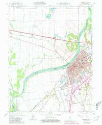 Vincennes 1965 topographic map thumbnail