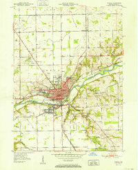 Wabash 1952 topographic map thumbnail