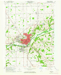 Wabash 1963 topographic map thumbnail