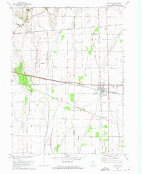 Wanatah 1972 topographic map thumbnail