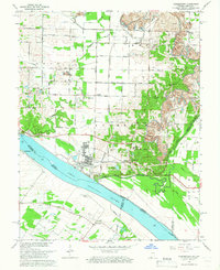 Yankeetown 1964 topographic map thumbnail