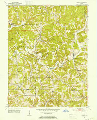 Valeene 1950 topographic map thumbnail