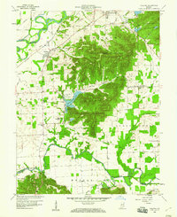 Vallonia 1959 topographic map thumbnail