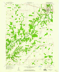 Veedersburg 1958 topographic map thumbnail