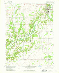 Veedersburg 1967 topographic map thumbnail