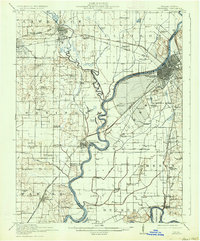 Vincennes 1915 topographic map thumbnail