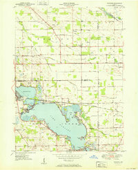 Wawasee 1951 topographic map thumbnail
