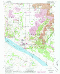 Yankeetown 1964 topographic map thumbnail