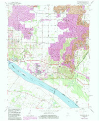 Yankeetown 1964 topographic map thumbnail