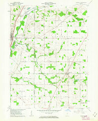 Zanesville 1961 topographic map thumbnail